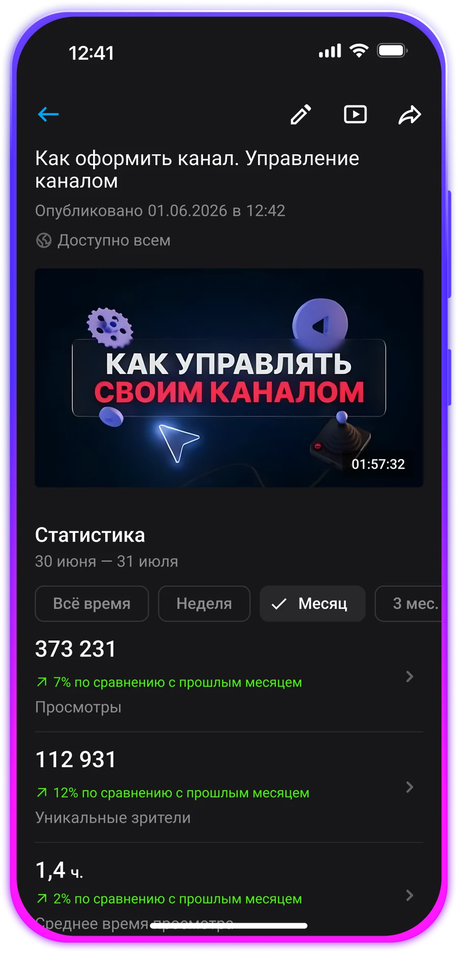 Аналитика видео — приложение RStudio