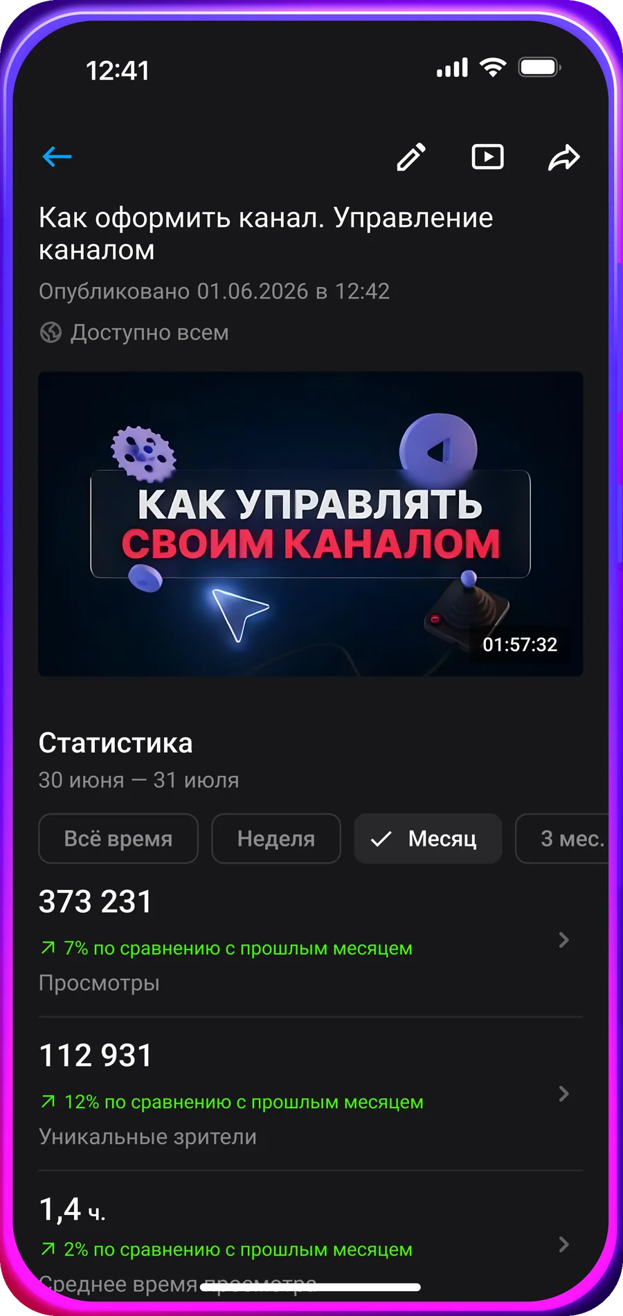 Аналитика видео — приложение RStudio